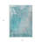 3' X 5' Teal Abstract Washable Non Skid Indoor Outdoor Area Rug