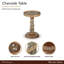 Villa Valencia Glass End Table