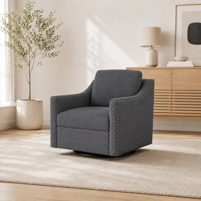 Fauteuil d'appoint pivotant rembourré