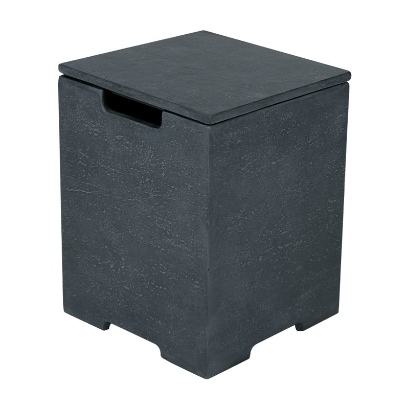 Couvercle de réservoir de propane Hideaway, H 20,5 po x l 15,7 po x P 15,7 po, Gris foncé