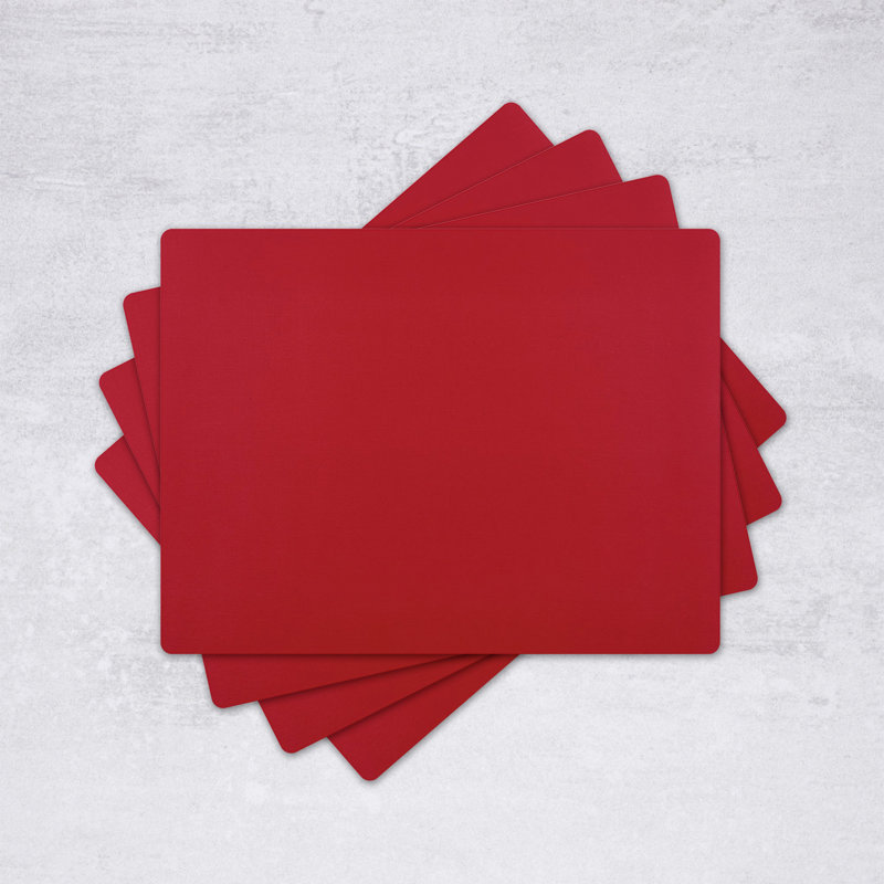Napperon Altrice Rect. Rouge américain, Rouge