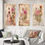 Victorian Lady Roses, ensemble de 3 reproductions d'art - Victorian Lady Pink Roses-1952409348-1952409350