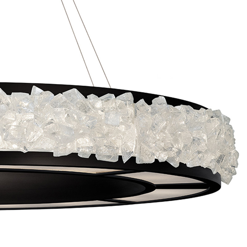 Arctic Halo 16 - Light Chandelier, Matte Black