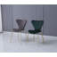 2 Jan Velvet Upholstered Dining Chair with Gold Metal Legs-138332566