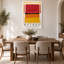 «Red and Yellow Color Field Abstract», affiche sur toile-1299060227