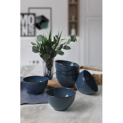 Lark Manor Fredela 100% CERAMIC STONEWARE Salad Bowl