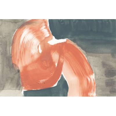 " Coral Curves I " by Jennifer Goldberger Painting Print