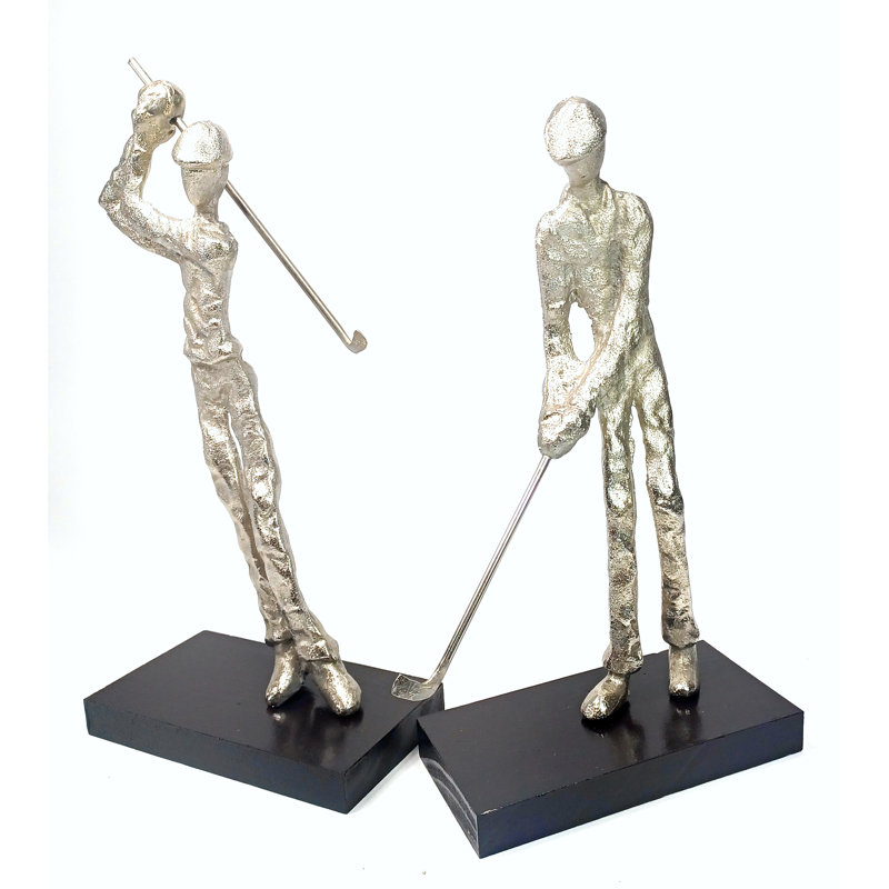 Figurine golfeur stylisée