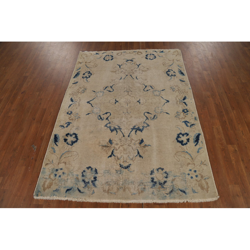 Handmade Wool   Rug 5x6