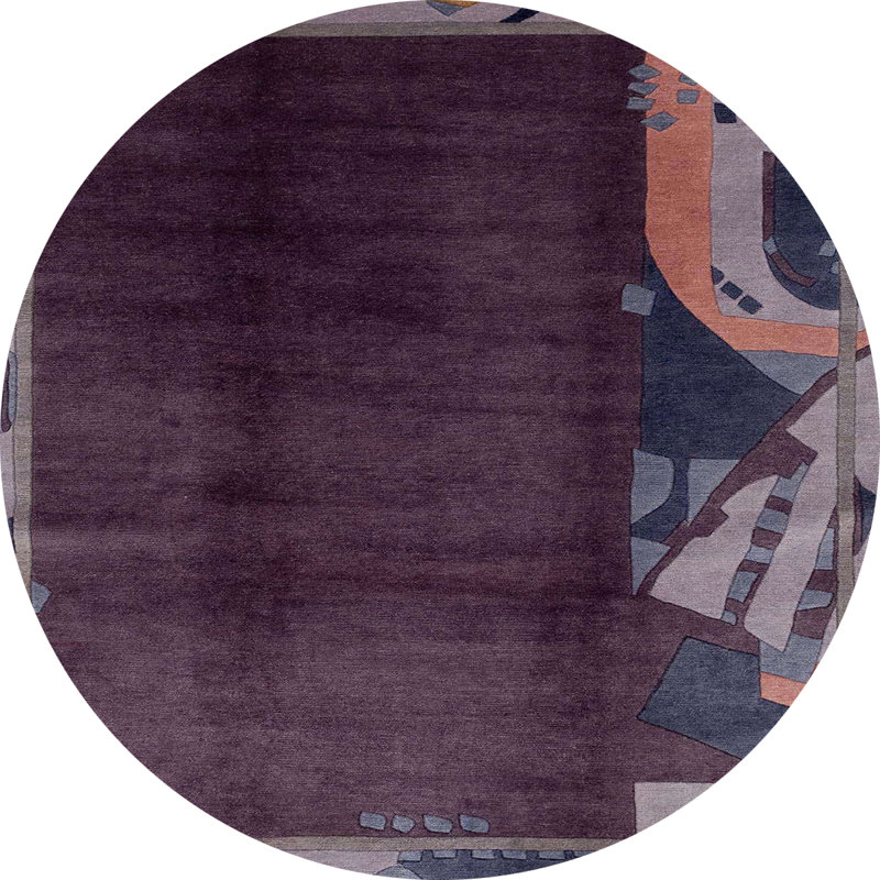 Milahn Abstract Indoor Rug, Round 3'