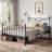 Bed Frame With Headboard,metal Platform Bed Frame Mattress Foundation With Footboard-765760071-752890906