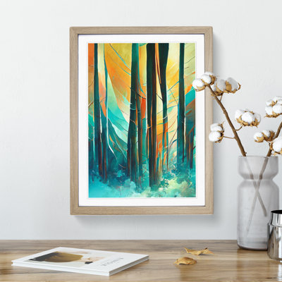 Forest Expressionism No.1 Abstract - Single Picture Frame Painting