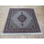 Tapis unique noué à la main gris / ivoire / brun de 5 pi 11 po x 6 pi Beane