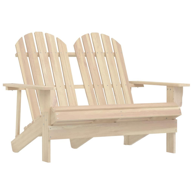 Ahaan Fir Outdoor Adirondack Chair, Brown