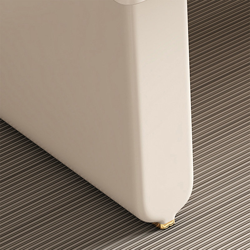 Bureau blanc rectangulaire en bois manufacturé avec 2 tiroirs, H 29,53 po x l 55,12 po x P 27,56 po