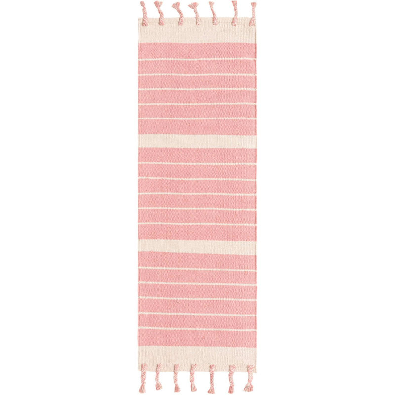 Yellville Cotton Striped Indoor Rug, Runner 2'2" x 6'1"