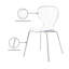 Chaise d'appoint empilable Clarion-1423331268