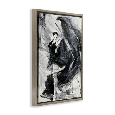 Cadre flottant abstrait Elegant Dancer, design par Lucille Lee