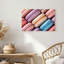 Art mural sur toile assorti, "Macarons pastels disposés en diagonale"-1717215780
