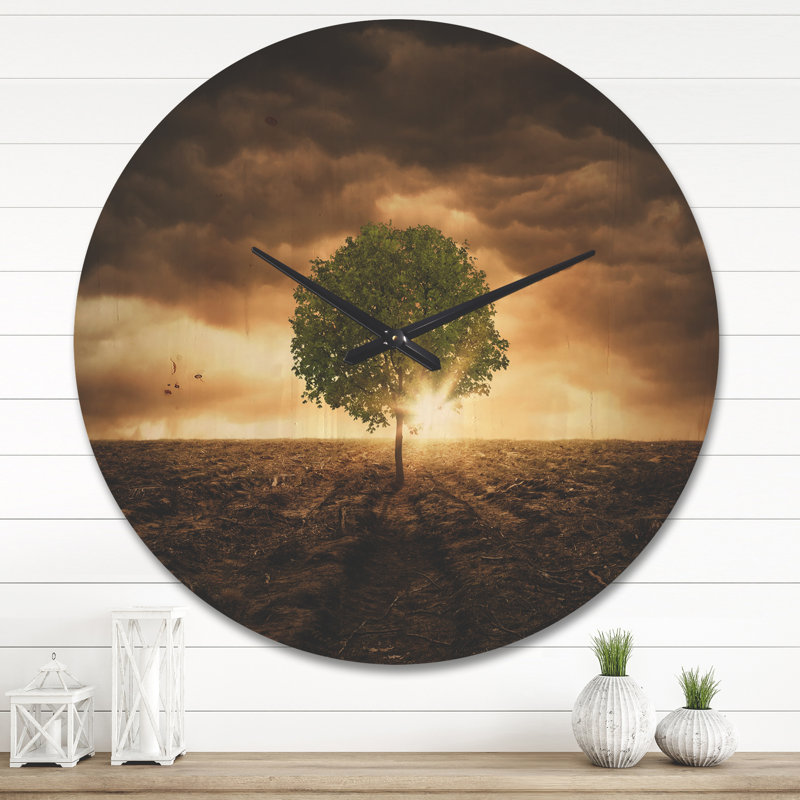 Horloge murale Lonely Tree, Très grand