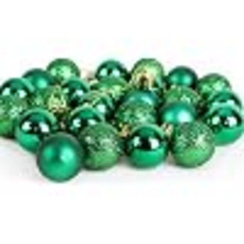 Polyvinyl Chloride (PVC) Ball Ornament, 15cm H x 15cm W x 15cm D, Emerald Green