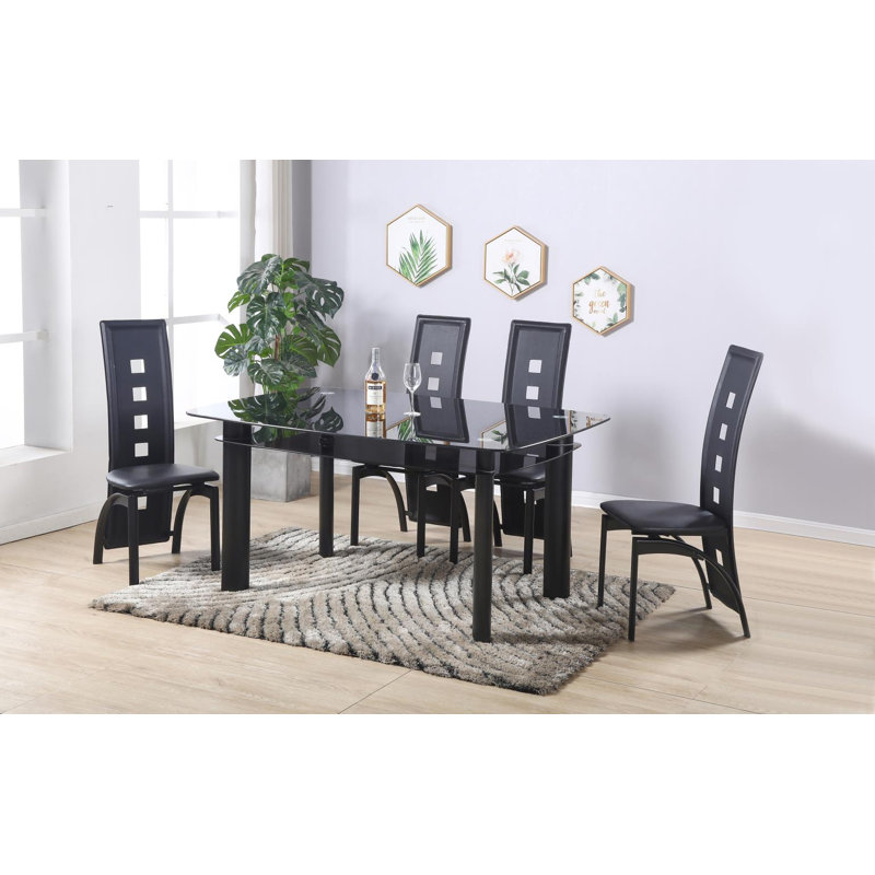 Table de salle à manger noire