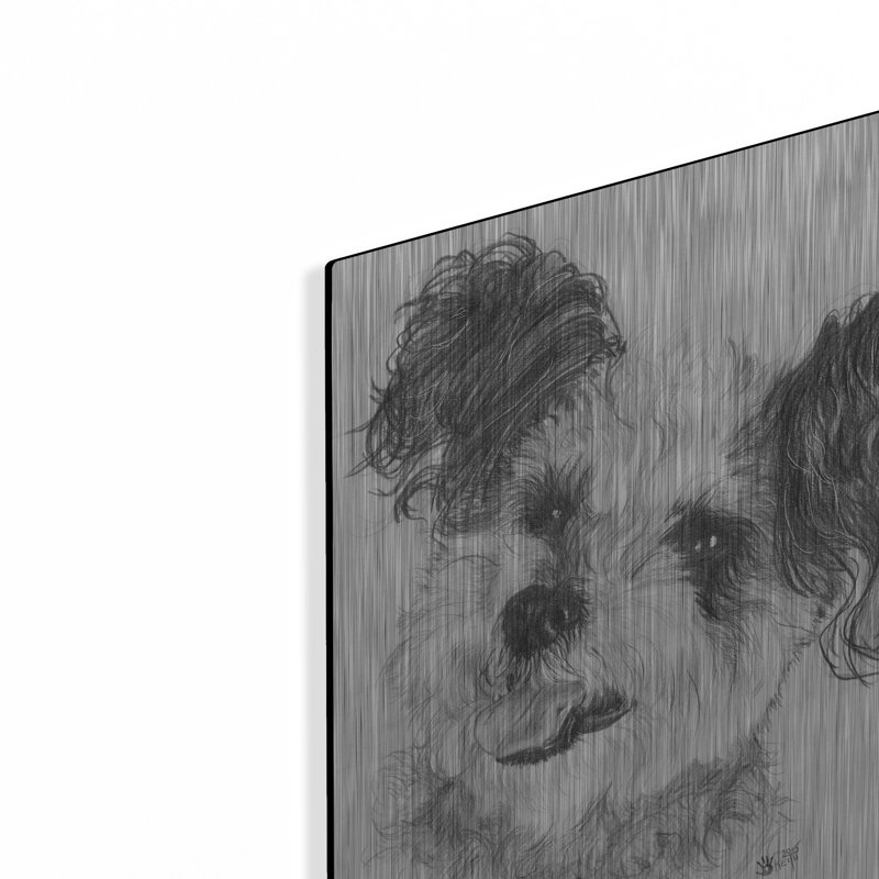 Winston Porter «Teddy Bear» par Barbara Keith, art mural en métal, H 16 po x l 12 po