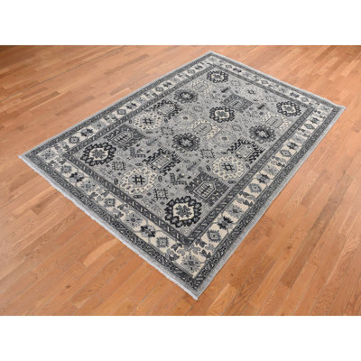Travi One-of-a-Kind 6'2" X 9'2" New Age Wool Area Rug Grey