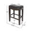 Ensemble de 2 tabourets de comptoir Tiffin