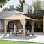 10 pi. L 10 pi. D Pavillon de jardin en acier-111986164