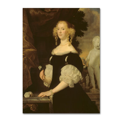 « portrait of a féminin », reproduction sur toile tendue
