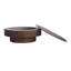 Table basse ronde avec rangement-404636746