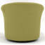 Fauteuil demi-tonneau pivotant en polyester 30,5 po Anstett-267701713