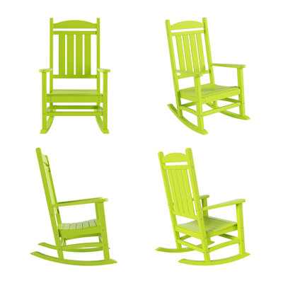 Chaise berçante d'extérieur en plastique Laguna