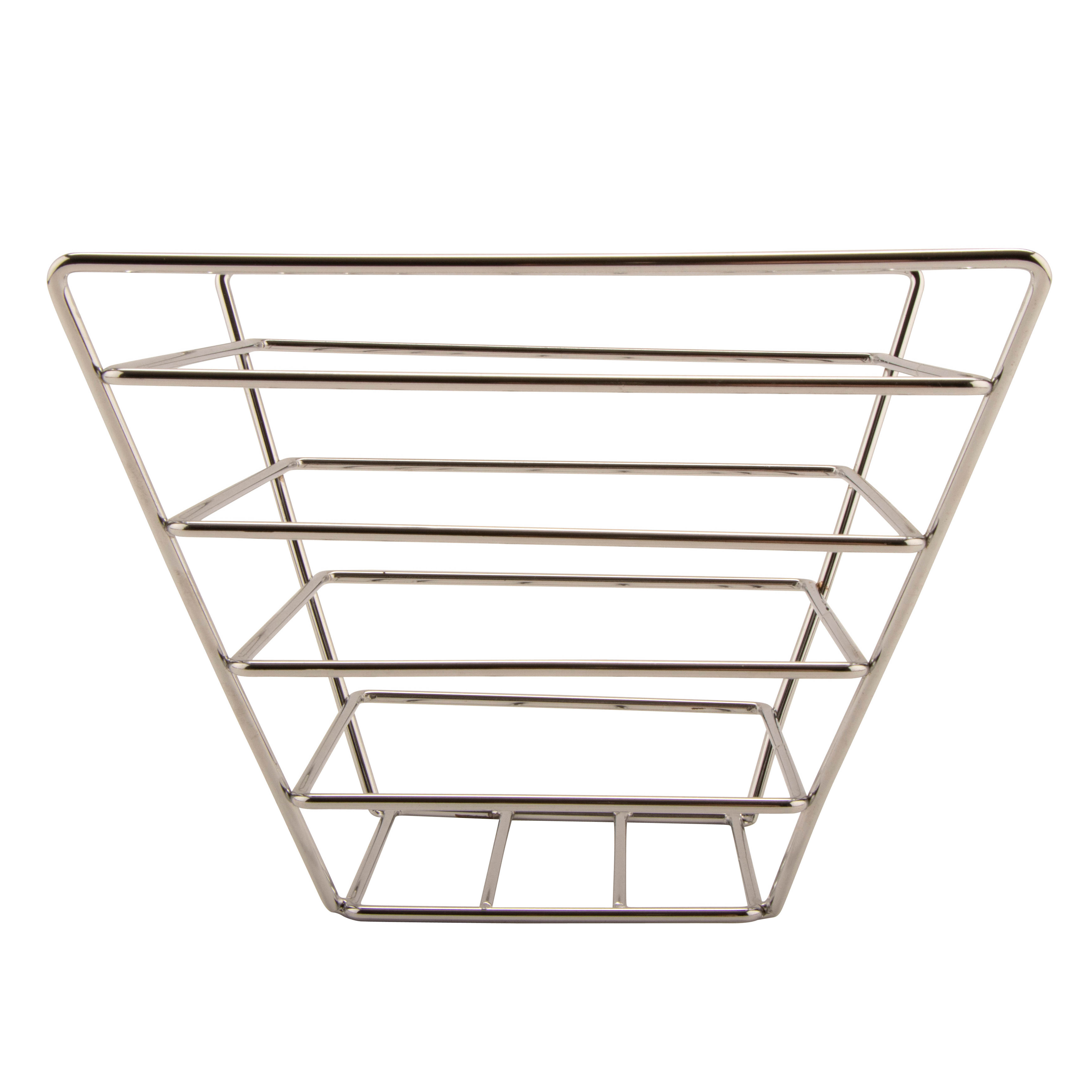 G E T Get 4 22089 Stackable Metal Wire Bread Basket 7 5 Chrome Wayfair Canada