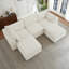 Canapé-lit convertible en forme de L avec 2 repose-pieds-1041841683