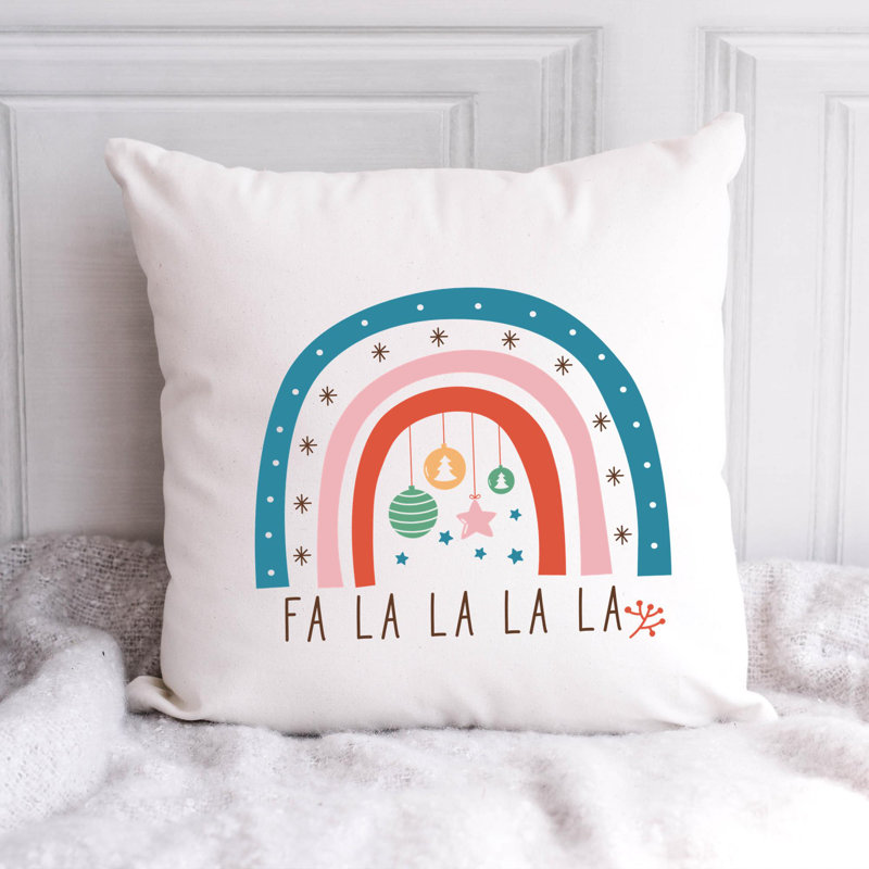 Coussin ChristmasRainbow-06, 20 po x 20 po