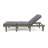 Bosse Outdoor Acacia Wood Chaise Lounge Set , Cushion Included