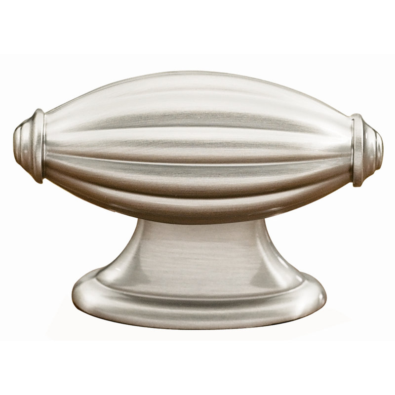 Tuscany Bar Knob, Satin Nickel, 1.25" H x 0.75" W x 0.63" D