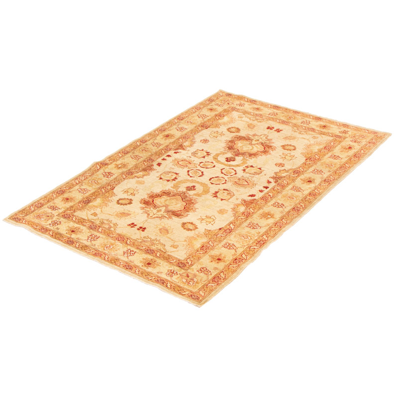 Lyrissa One-of-a-Kind 4'1" X 6'4" 1990s Wool Area Rug in Cream