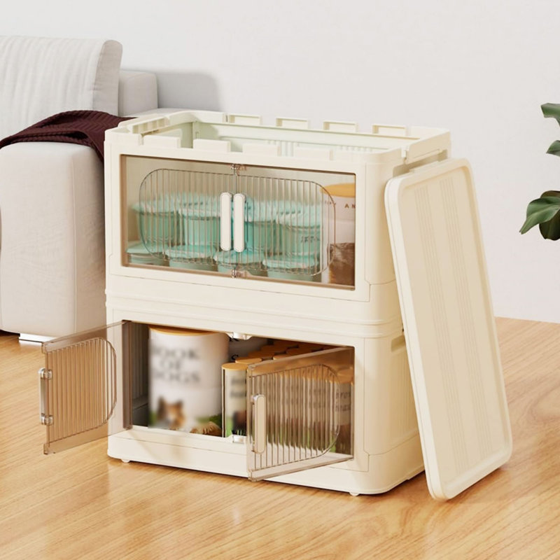 19.69" Side Wide Folding Storage Cabinet