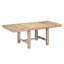 Table de salle à manger extensible 6 pièces avec repose-pieds