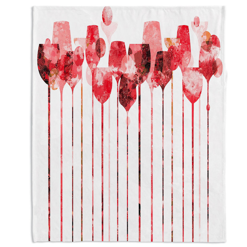  Couverture douce en sherpa, 51 po x 60 po, Rouge