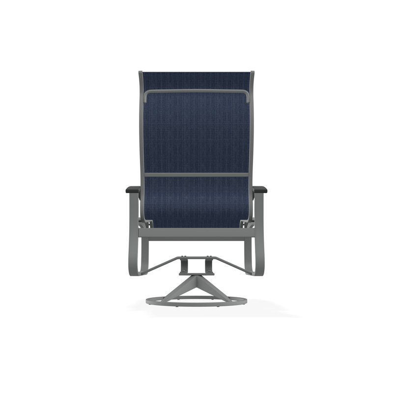 Belle Isle Outdoor Dining Chair, Graphite, Mavi