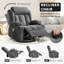 Fauteuil inclinable, chaises berçantes avec massage et chaleur, poches latérales et porte-gobelet-375681267