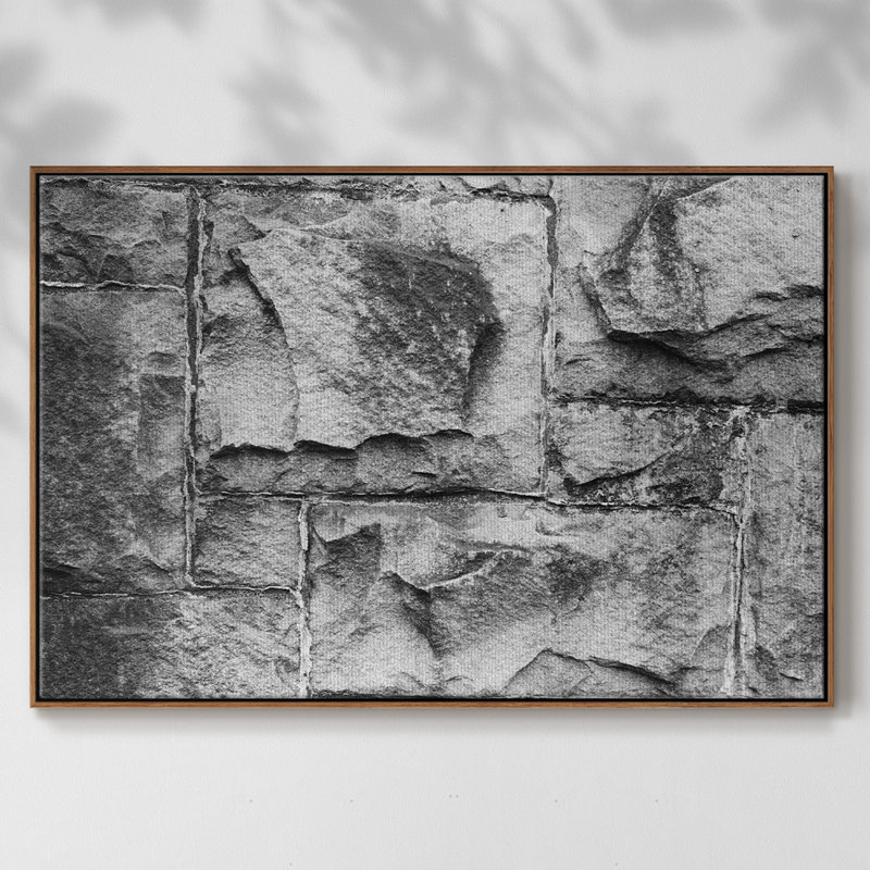 Found Textures VI - Toile encadrée de qualité supérieure - prête à être accrochée, H 27 po x l 41 po x P 2 po