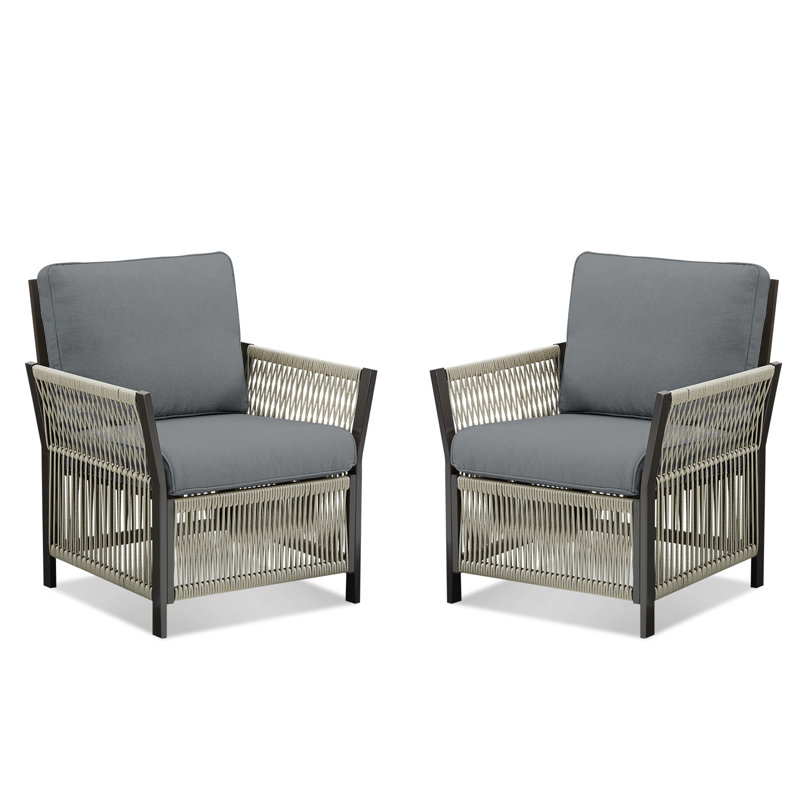 Ensemble de 2 chaises de patio pour l'extérieur
