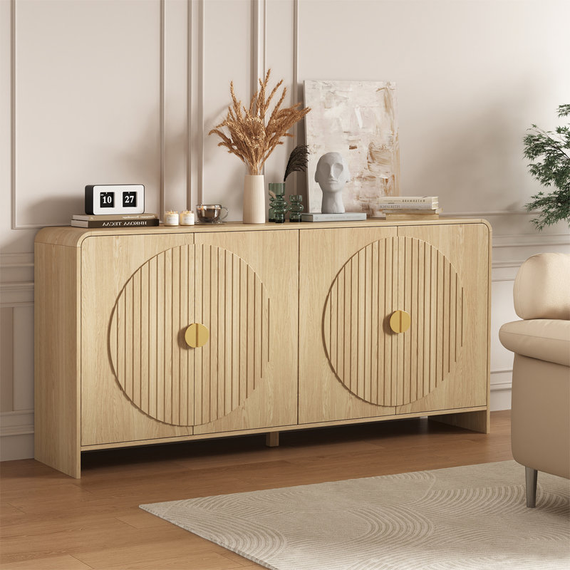 Buffet 4 portes Ludlow, Naturel