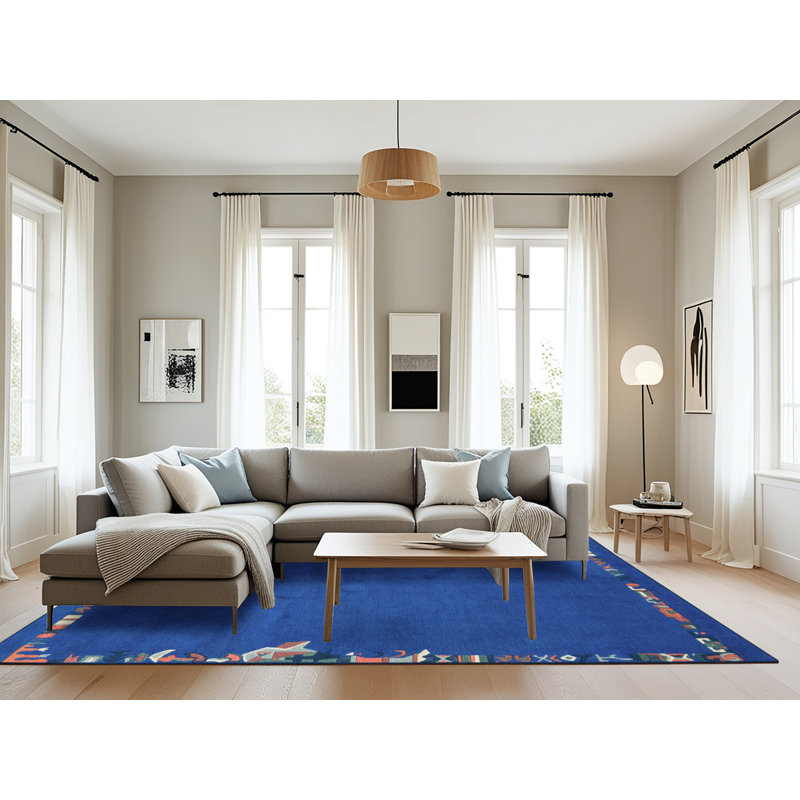 Tapis abstrait moderne 3586, Rectangle 8 pi x 10 pi