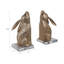 Figurine lapin Modern Bookends avec finition métallique